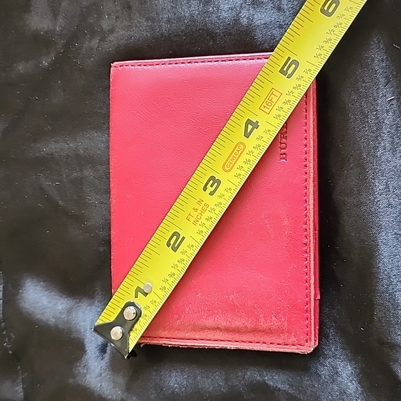 Burberry Leather Card Wallet Red - Picture 12 of 13
